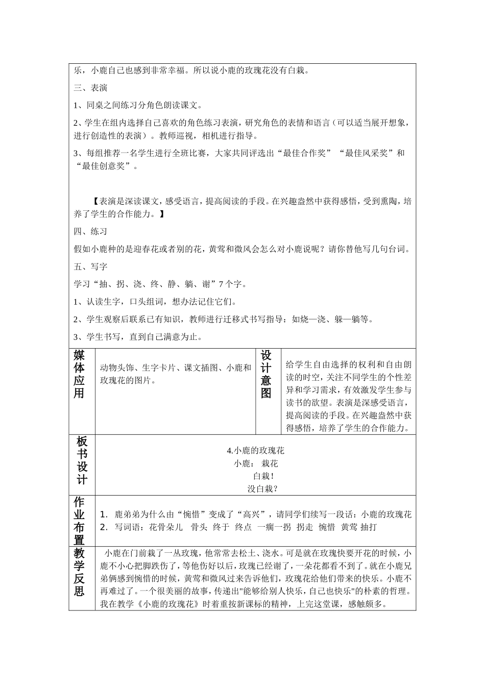 小鹿的玫瑰花 (3)_第3页
