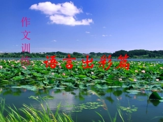 作文系列课件-语言出彩篇