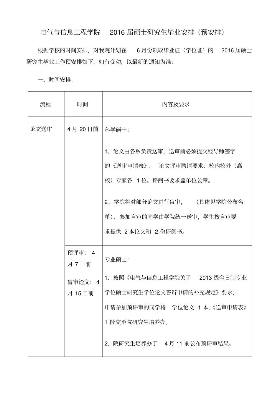 届研究生毕业安排_第1页