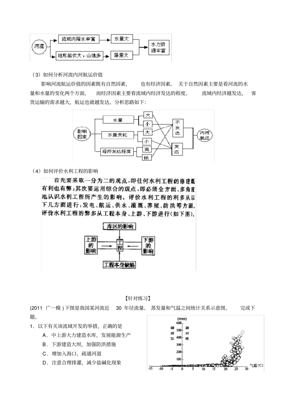 届高三地理专题复习十三流域的综合开发_第3页