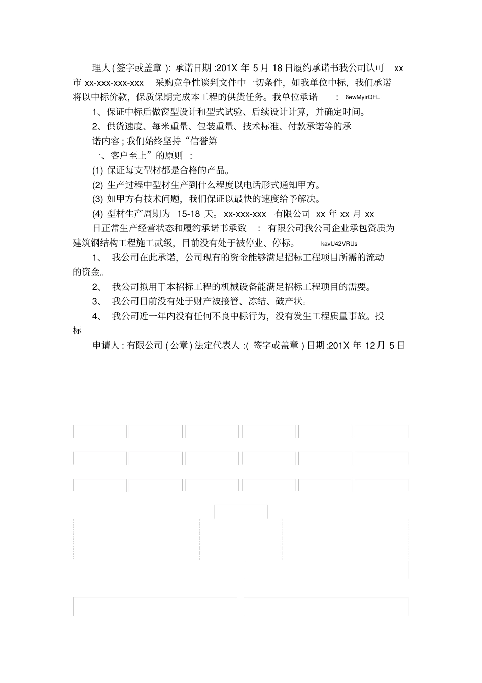 履约风险承诺书_第3页