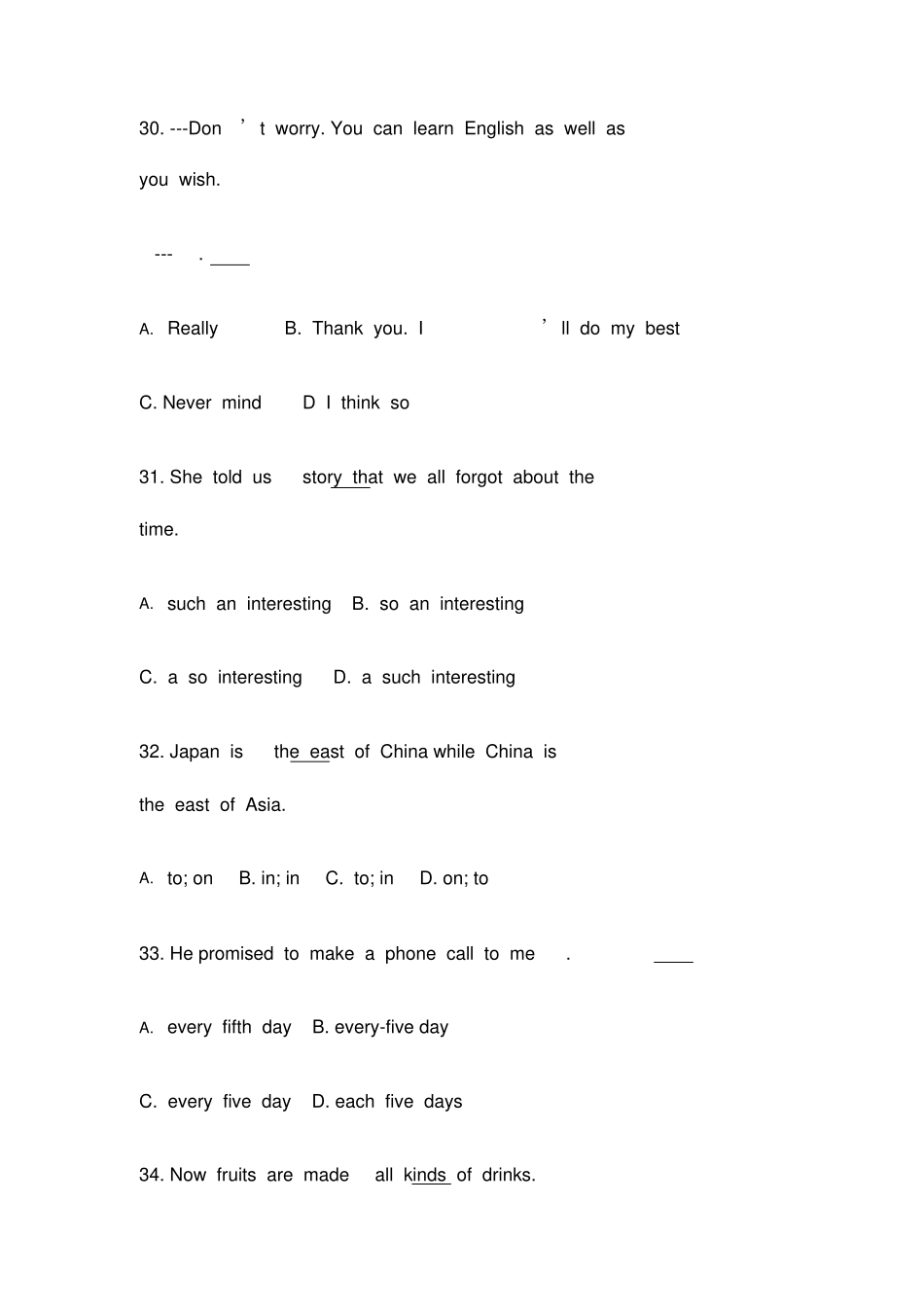 山东交通职业学院单招英语模拟试题含答案解析_第3页