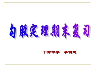 勾股定理复习课课件