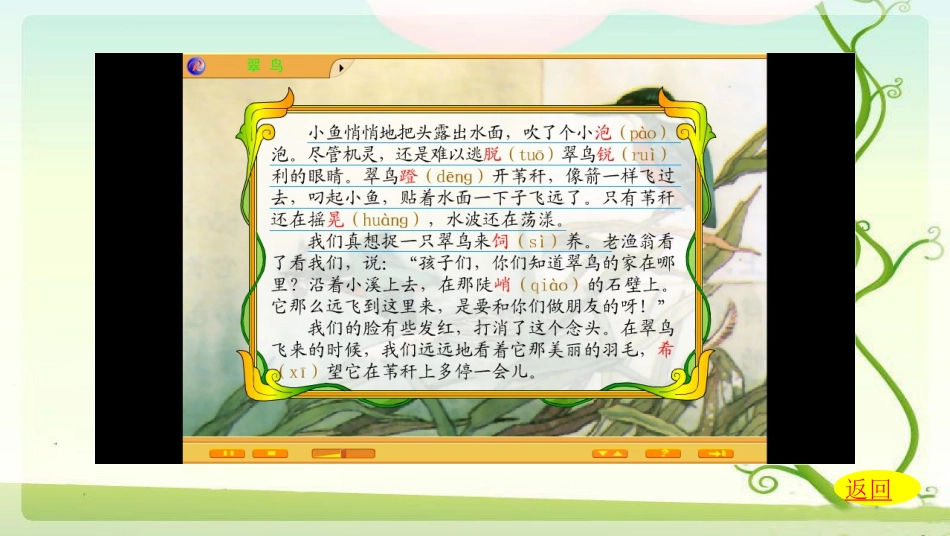 人教新课标三年级语文下册《翠鸟_》PPT课件_第2页