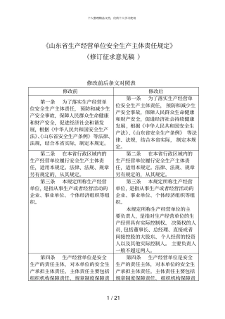 山东生产经营单位安全生产主体责任规定