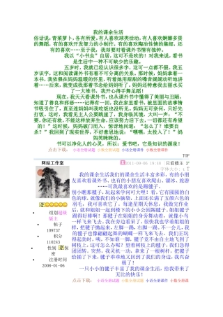 我的课余生活 (3)