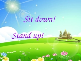 一年级上册sit_down