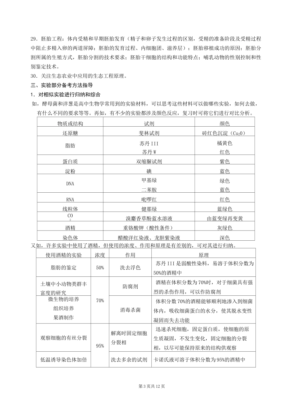 高三生物考前指导_第3页