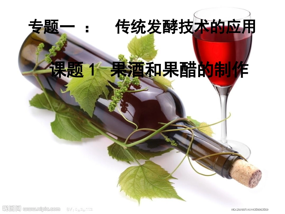 果酒和果醋的制作_第1页