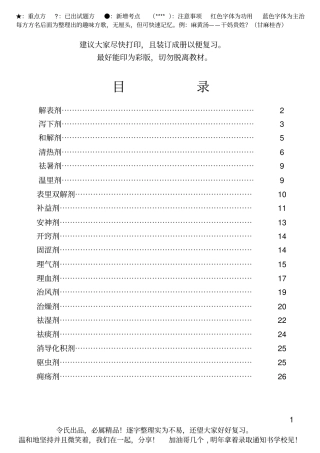 岐黄励志阁方剂学整理资料