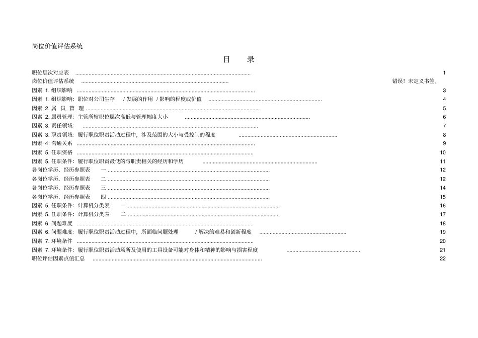 岗位价值评价系统-量表非常实用,很有借鉴价值_第2页