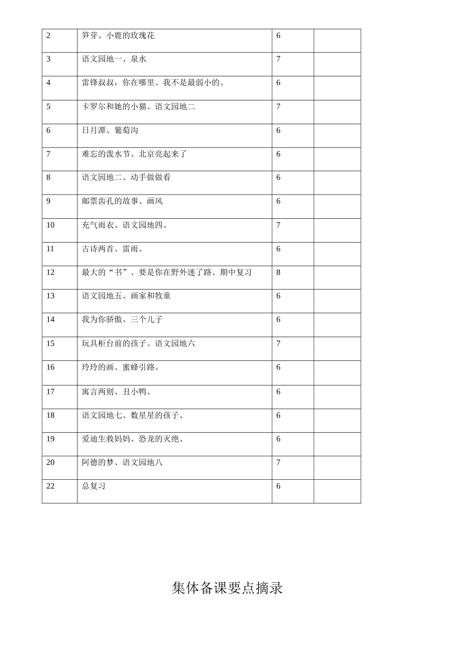 二年级下册电子备课熊樱_第3页