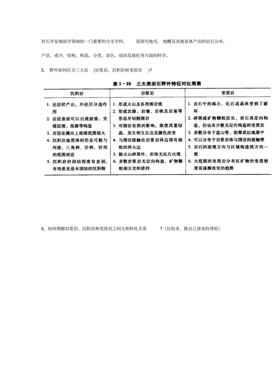 岩石学课后思考题全解_第2页