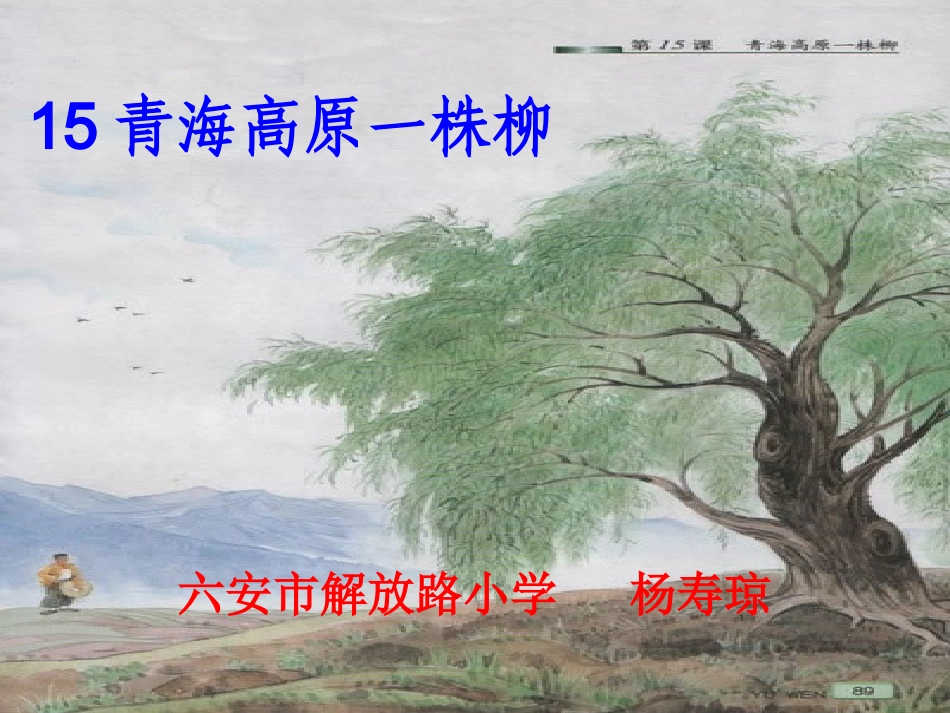 青海高原一株柳_第1页