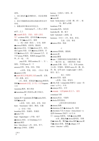 初中英语高频词汇