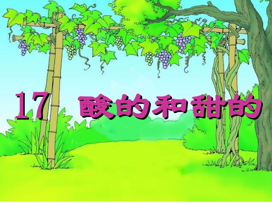二年级上册17_酸的和甜的课件_第2页