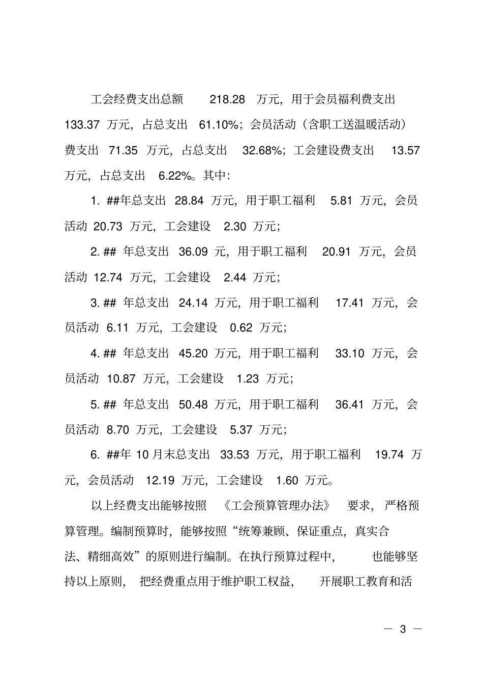 工会经费审查的工作报告_第3页