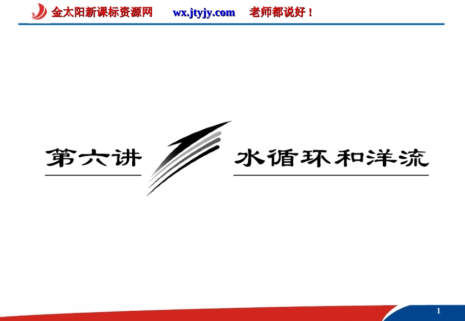 水循环和洋流课件_第1页