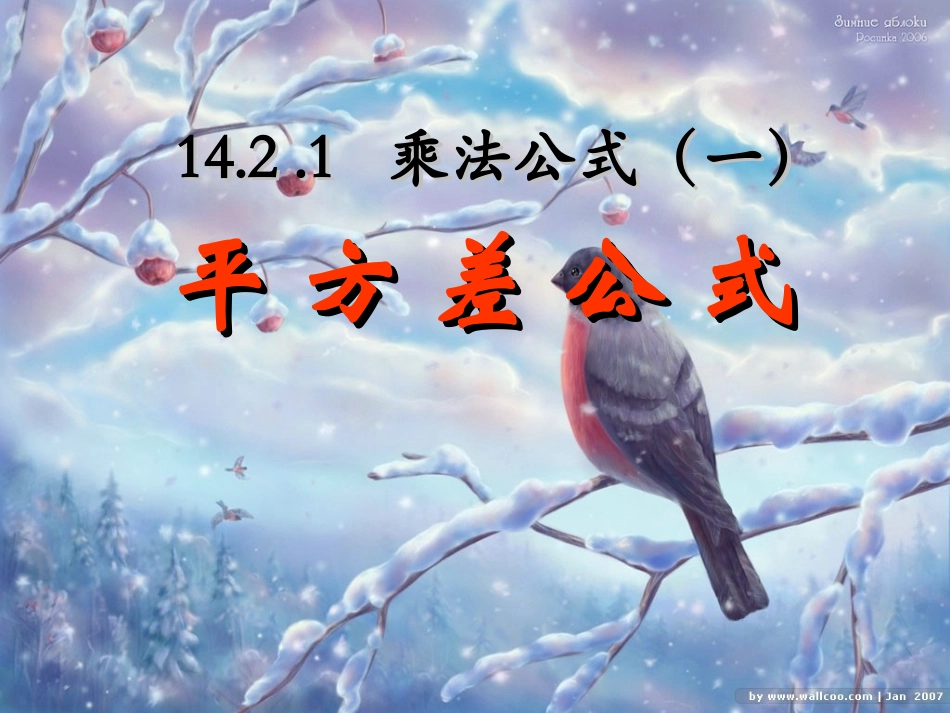 平方差公式秋_第1页