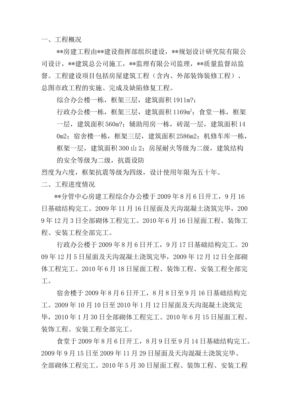 项目部对房建工程竣工验收监理评估报告_第2页