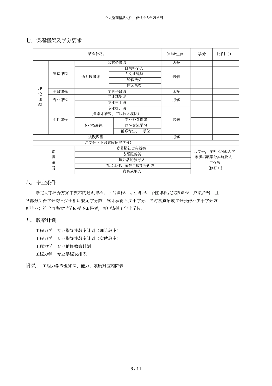 工程力学专业本科培养方案_第3页