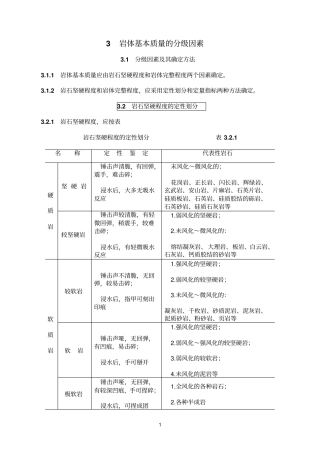 工程参考资料岩体分级标准四