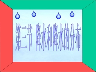 降水与降水的分布2