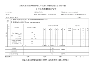 工程质量检验评定表桥、涵