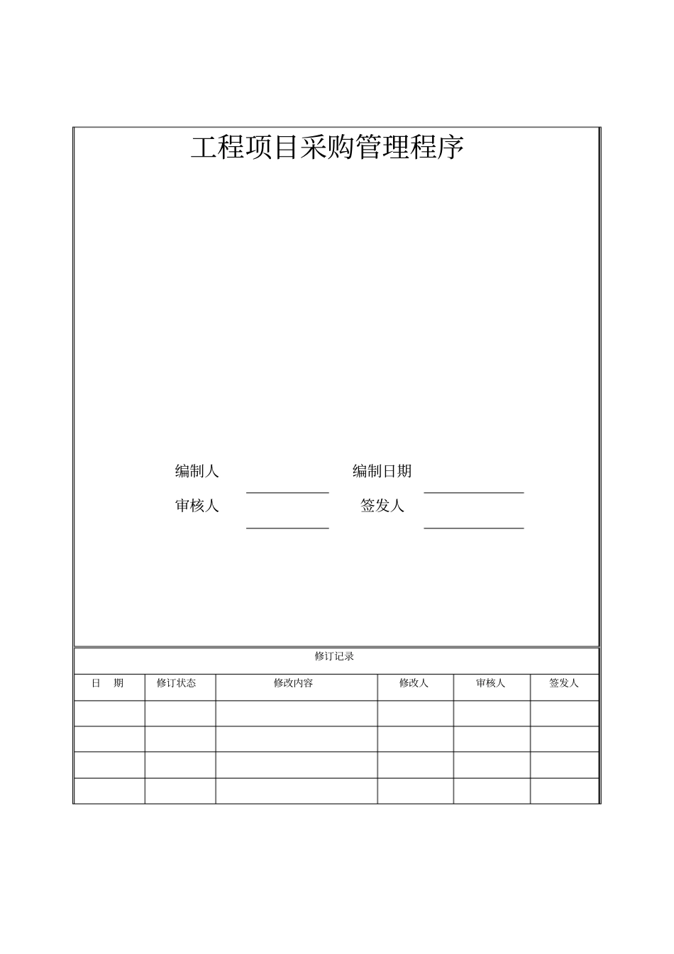 工程项目采购管理程序_第1页