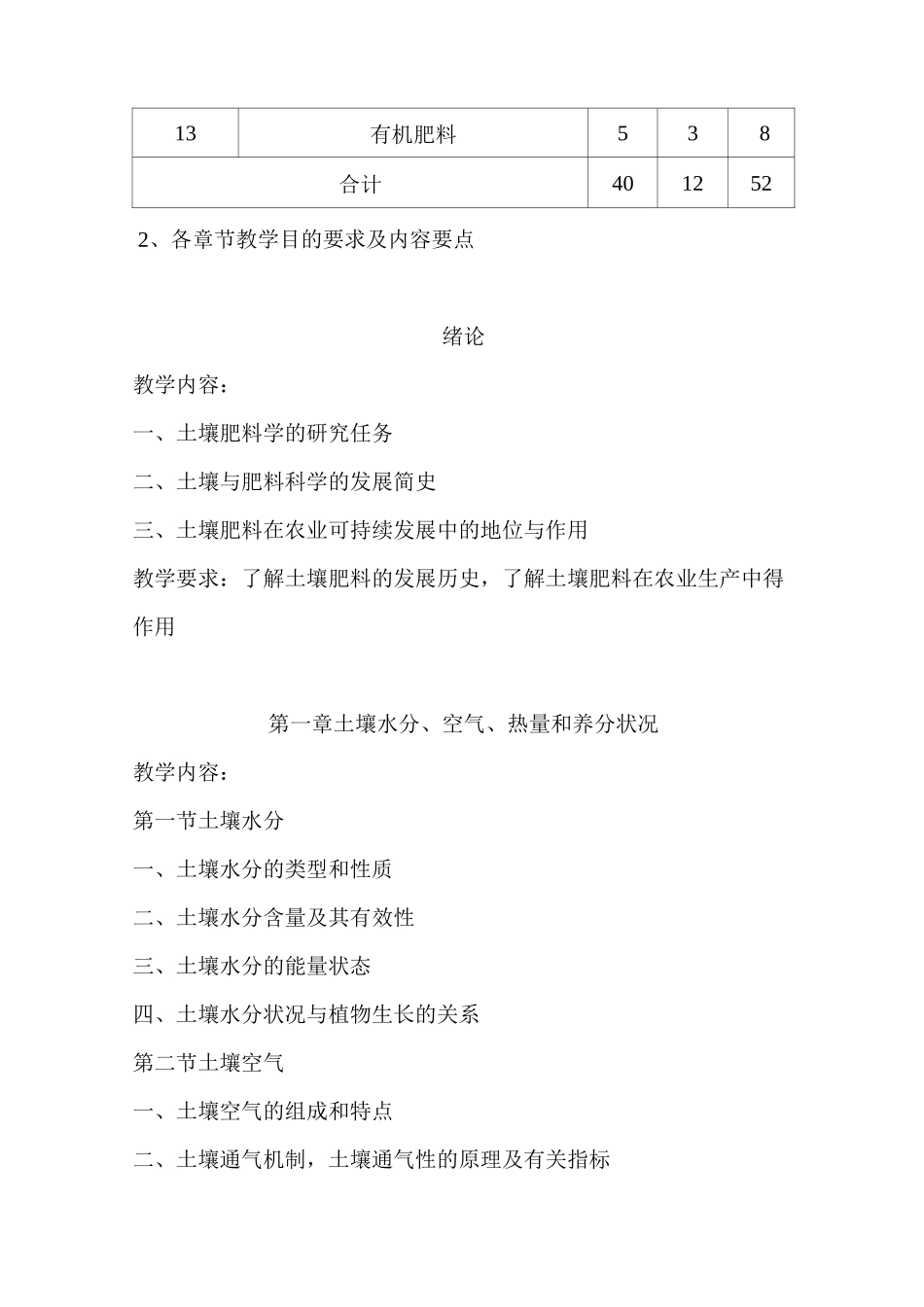 土壤肥料学教学大纲_第3页