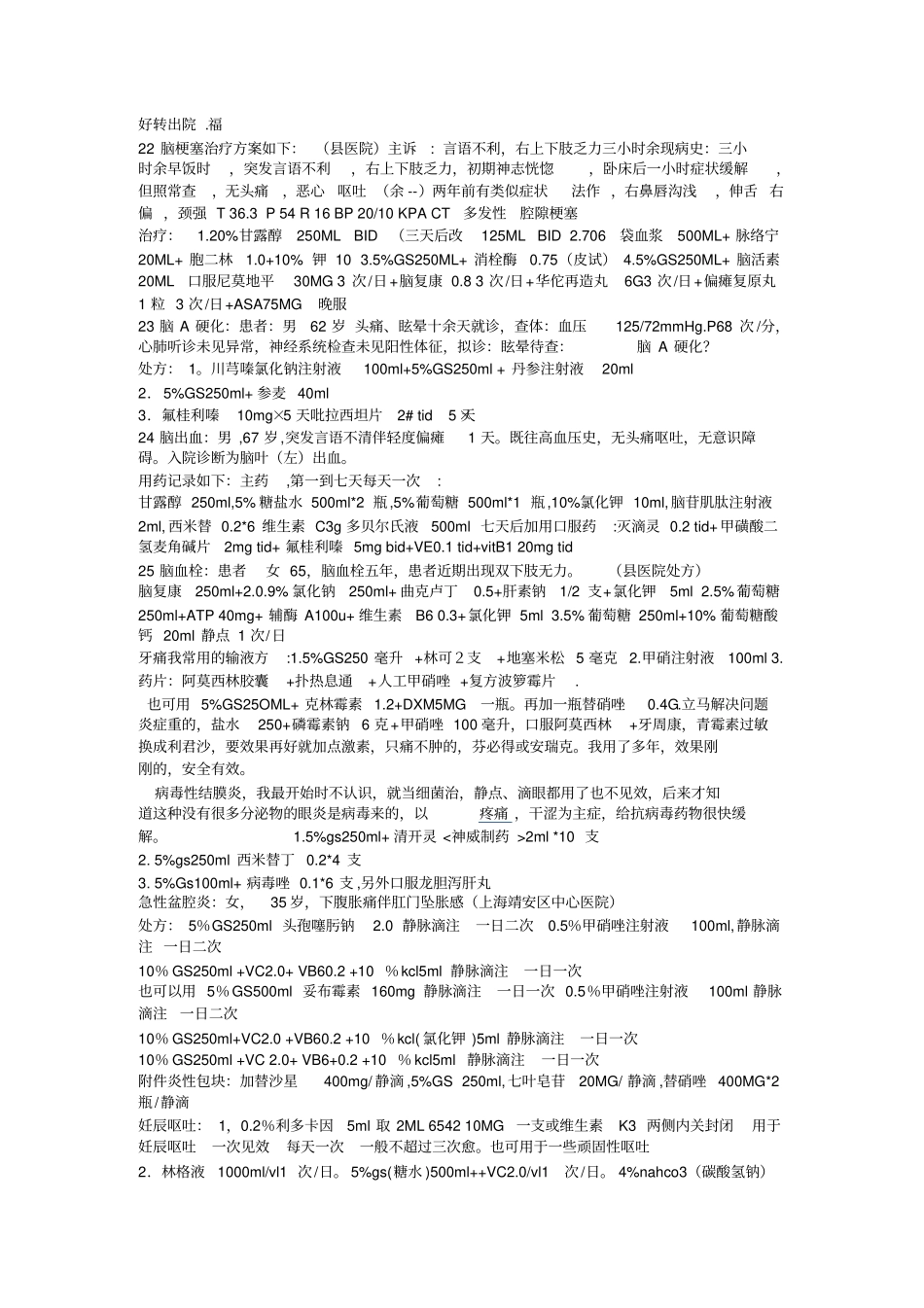 常用处方汇集_第2页