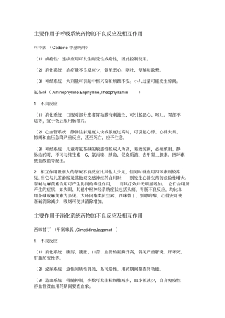 常用药不良反应剖析