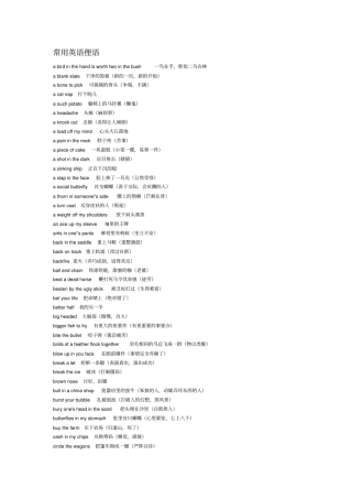常用英语俚语教材