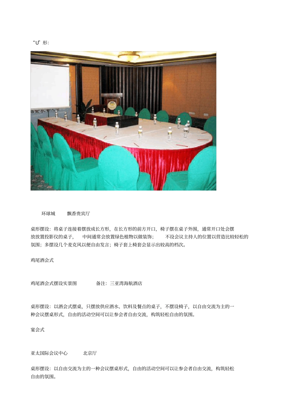 常见十种会议室的台型摆设_第2页