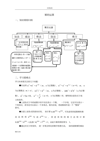 幂地运算总结材料及方法归纳