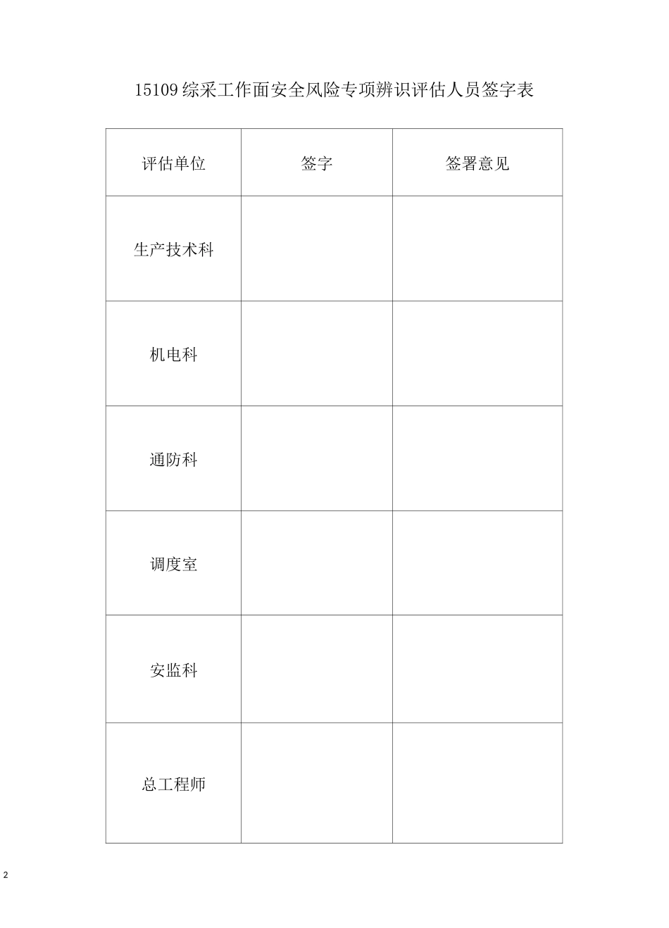 综采工作面安全风险评估报告_第2页