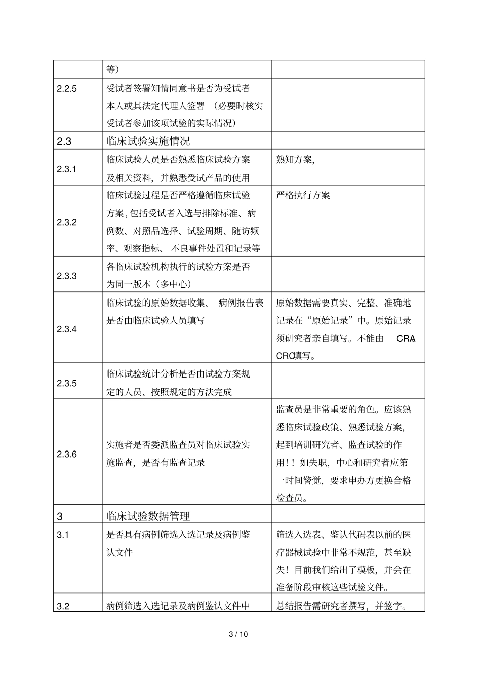 年医疗器械临床试验现场检查要点_第3页