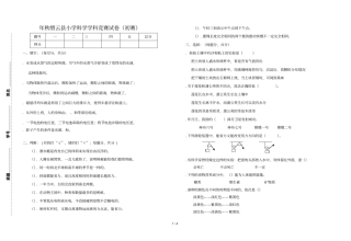 年秋缙云小学科学学科竞赛试卷初赛