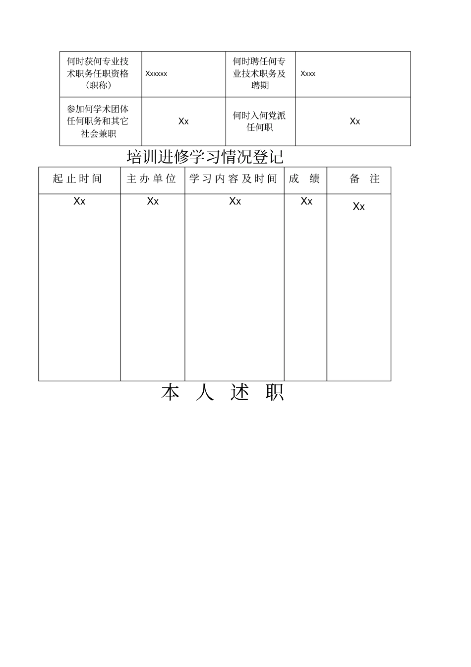 年考核表范本_第2页