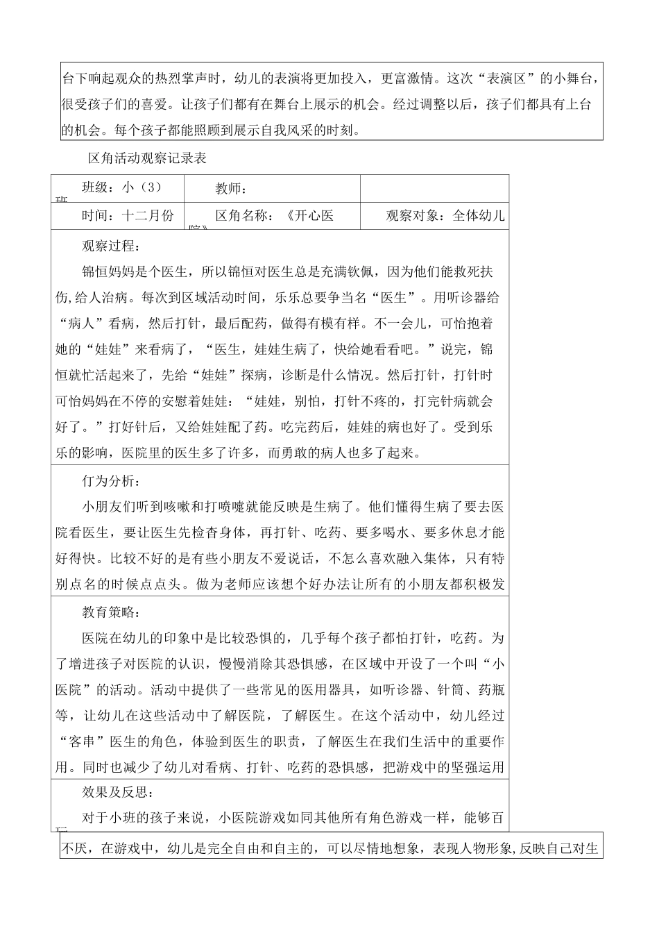 幼儿小班个案观察记录_第2页