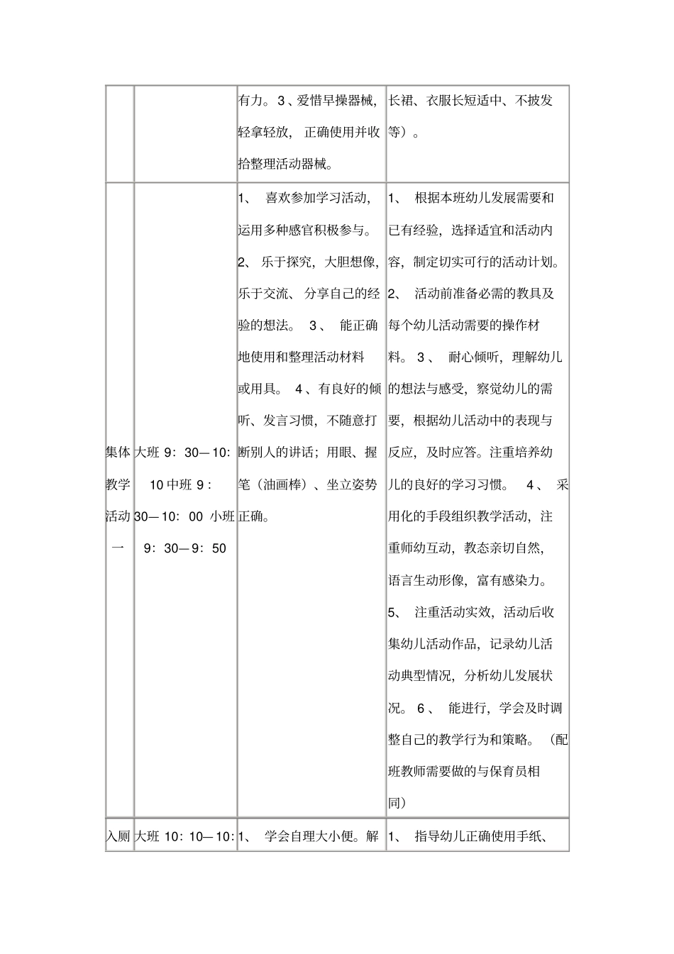 幼儿园一日生活流程_第3页