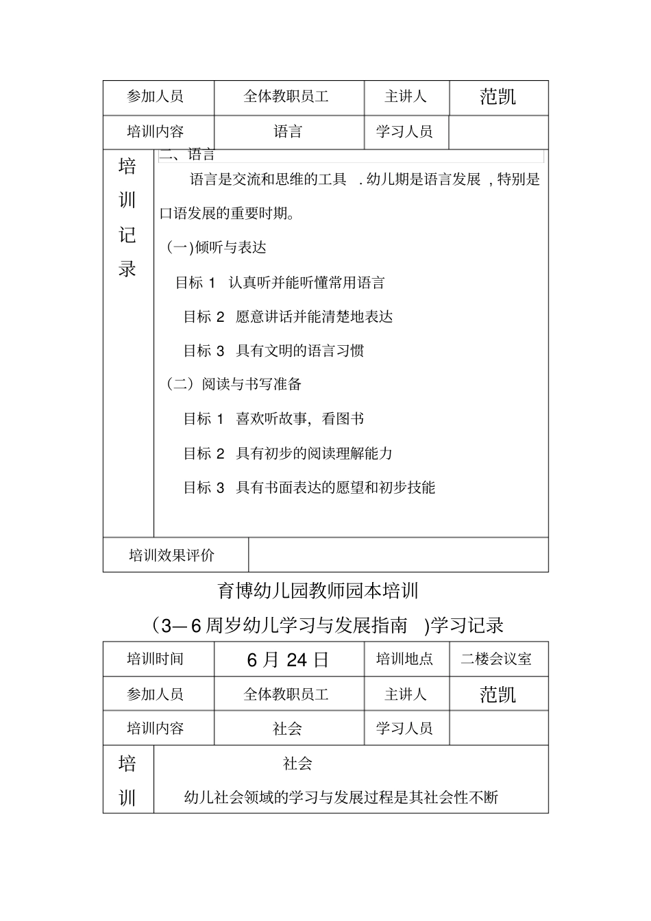 幼儿园园本培训记录_第3页