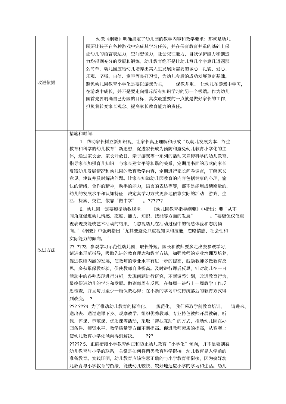 幼儿园管理工作改进方案_第2页