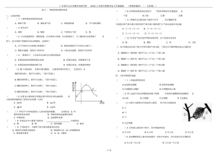 广东中山卓雅外国语学校-2018七年级生物期末复习学案编制呼吸和循环无答案