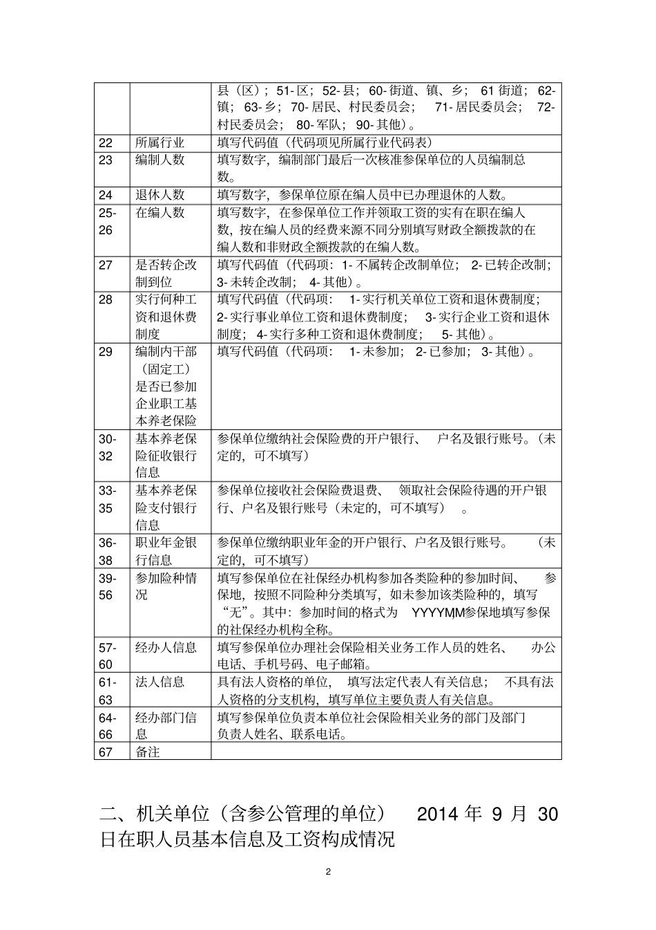 广东机关事业单位养老保险信息采集表格填写说明同名41698_第2页