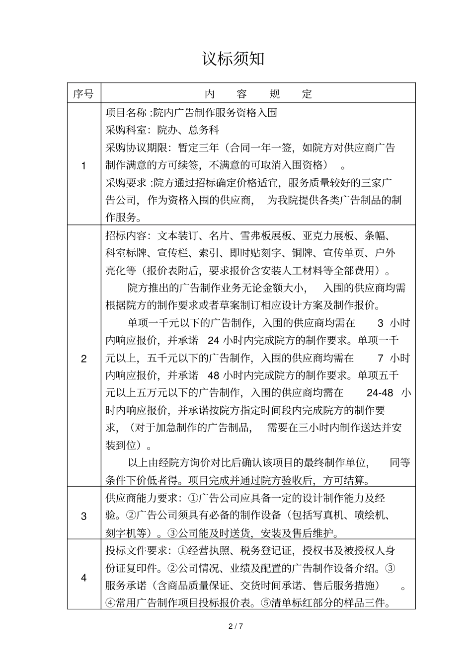 广告制作供应商资格入围项目_第2页