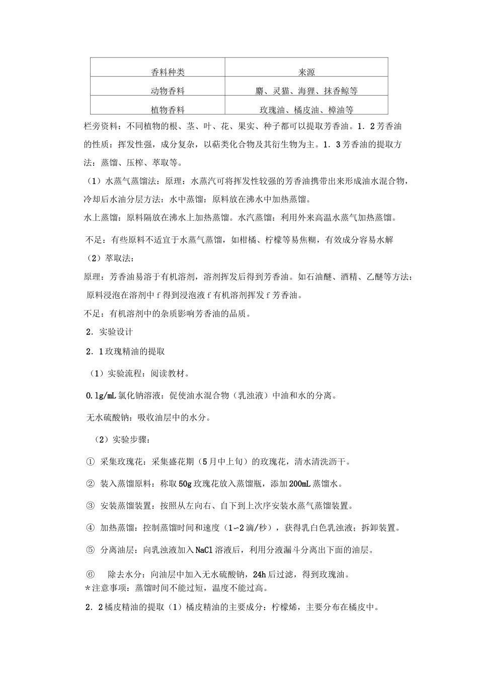植物芳香油的提取_第2页