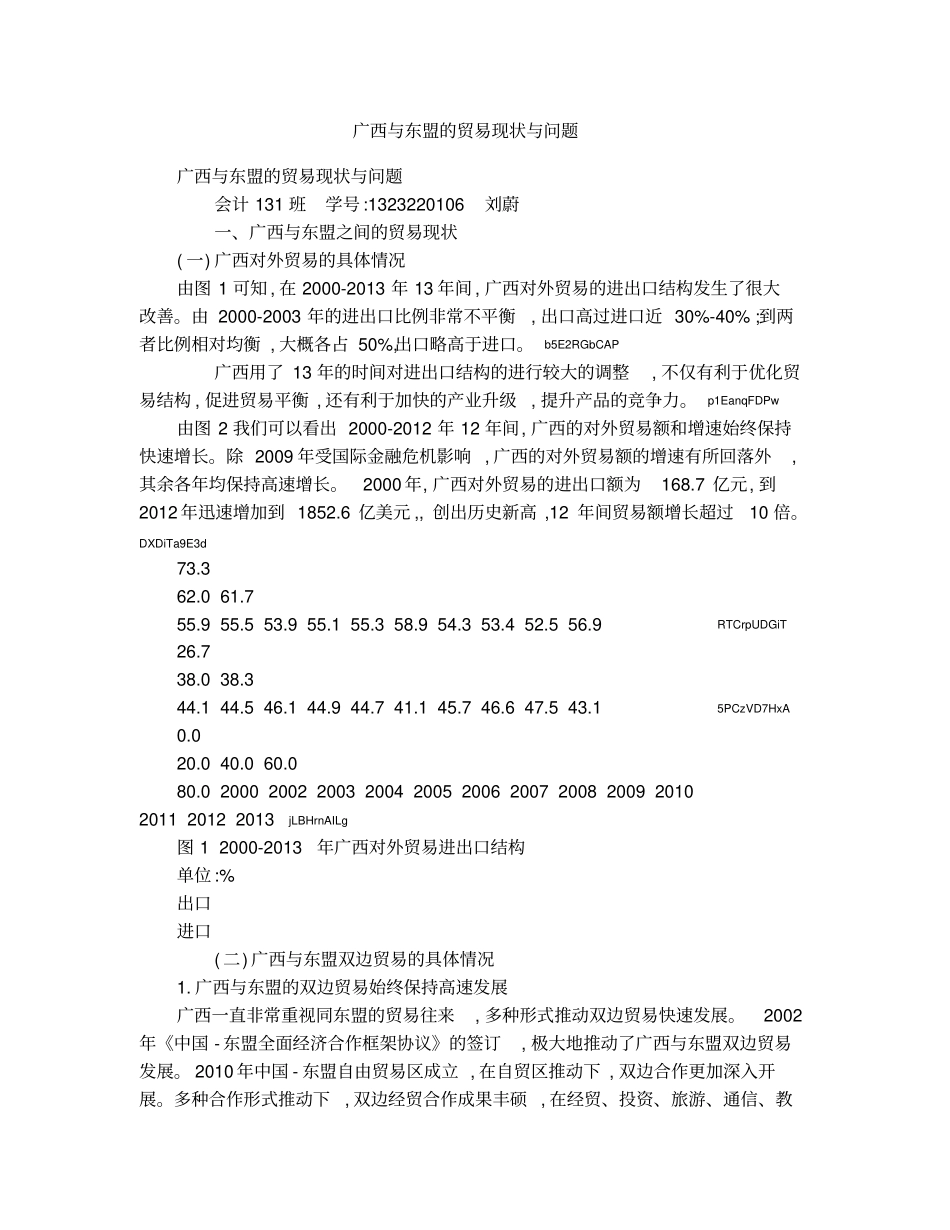 广西与东盟的贸易现状与问题_第1页