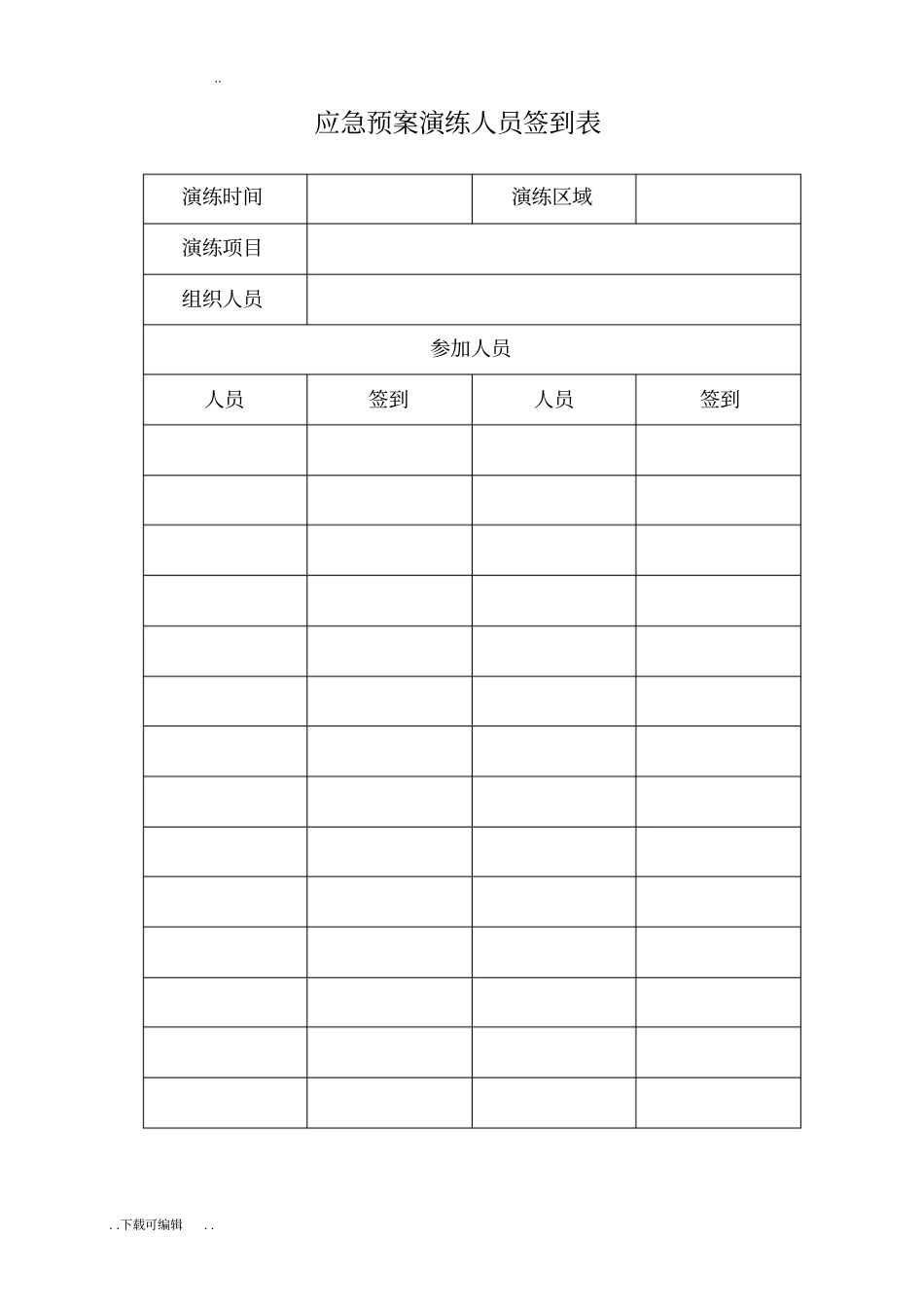 应急演练总结与评审表_第3页