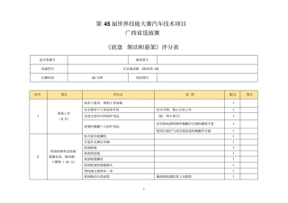 底盘--制动和悬架-评分表